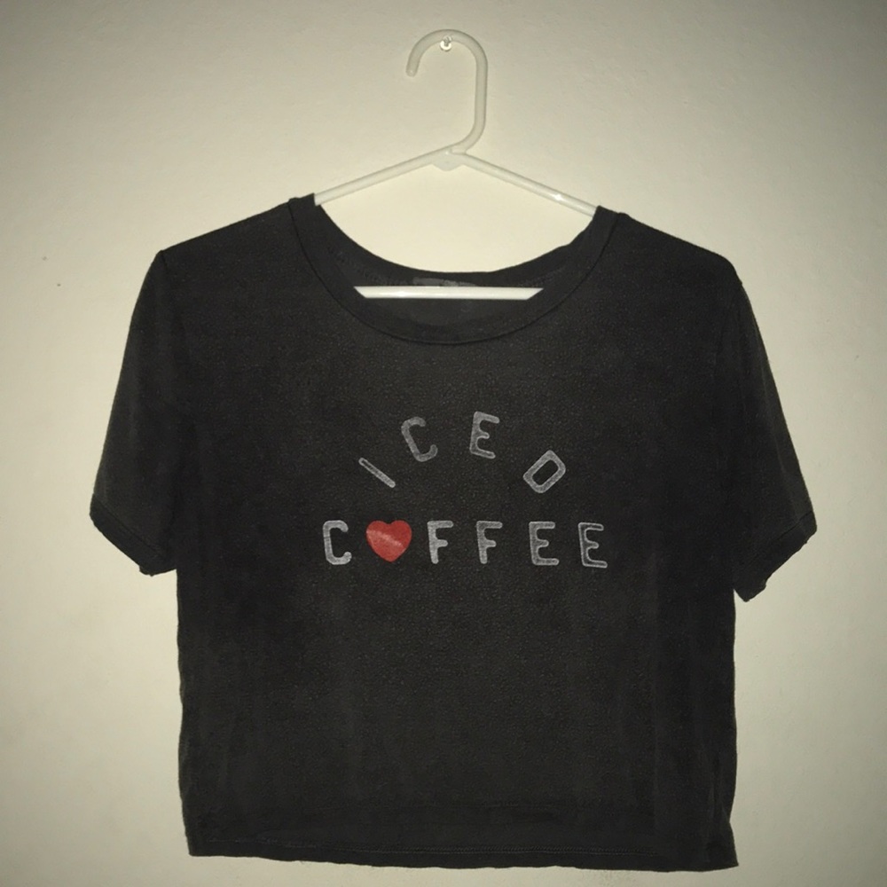 Grey Iced Coffee❤️ crop top